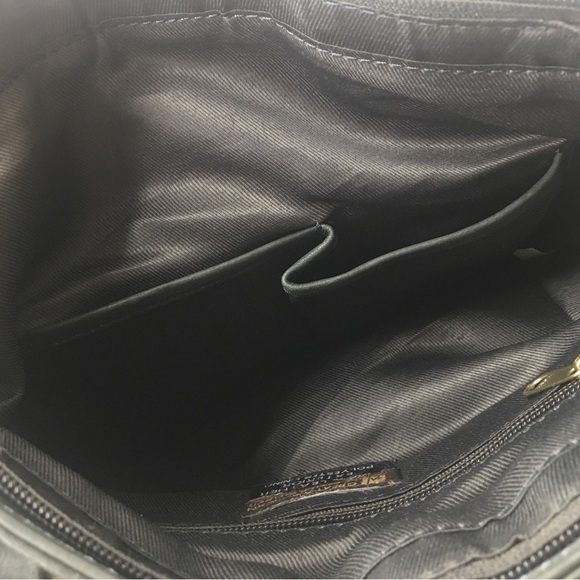 Great American Leatherworks Crossbody Blue Handbag Women Leather Shoulder Bag - Picture 4 of 8